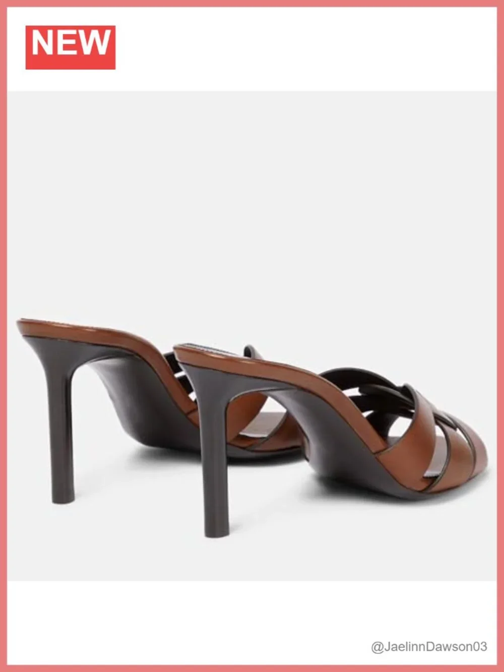 Women's Open Toe Heeled Mules Intertwining Straps Stiletto Heel Slip On Pumps